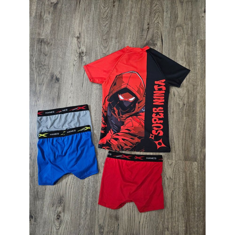 New Boys Mens Ninja Boxer Briefs Underwear Undies Kids Youth Pajamas Underpants - Picture 2 of 2